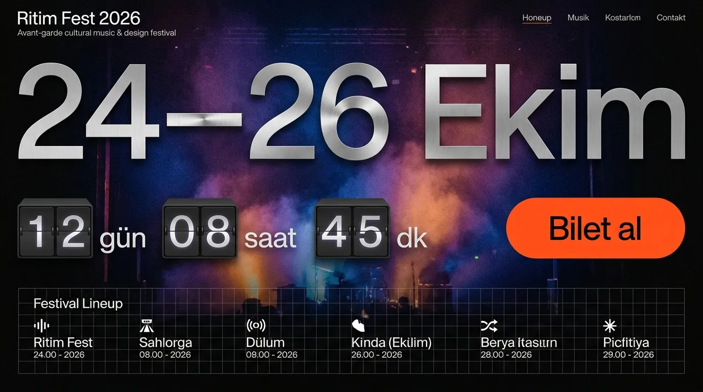 Event and conference site design preview